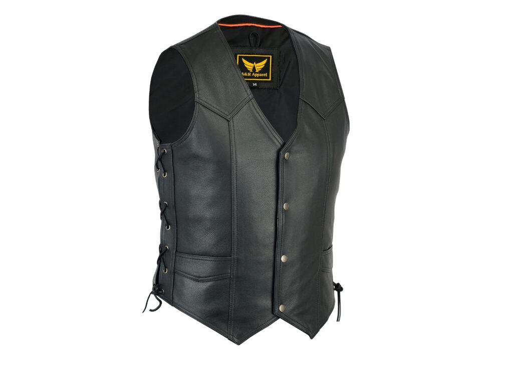 Biker & Motorcycle Leather Vest For Mens | Tack Field