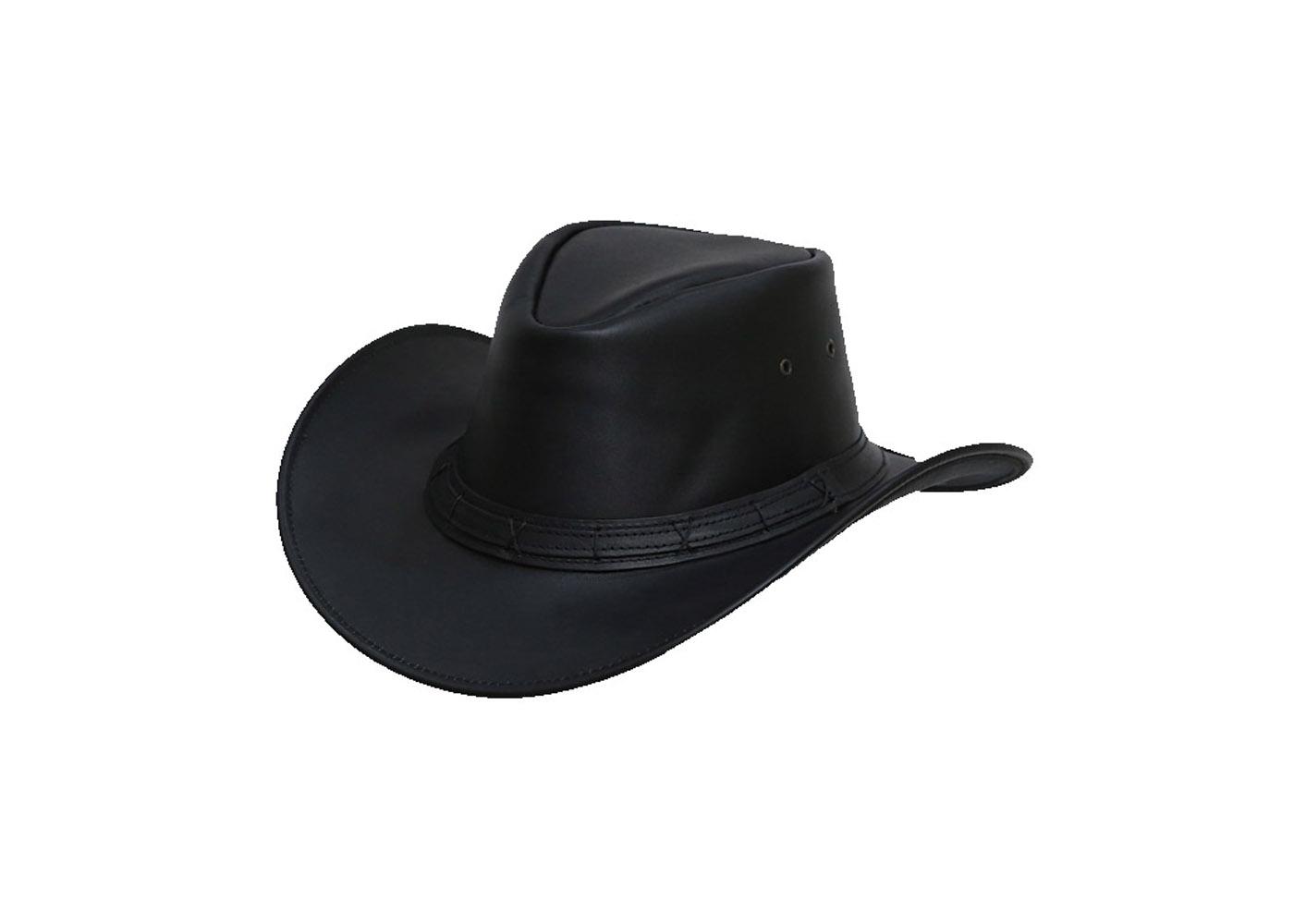 High Quality Black Leather Cowboy Hats | TackField